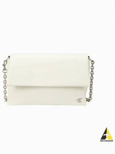 Jeans Micro Monogram Chain EW Flap Cross Bag Ivory - CALVIN KLEIN - BALAAN 2