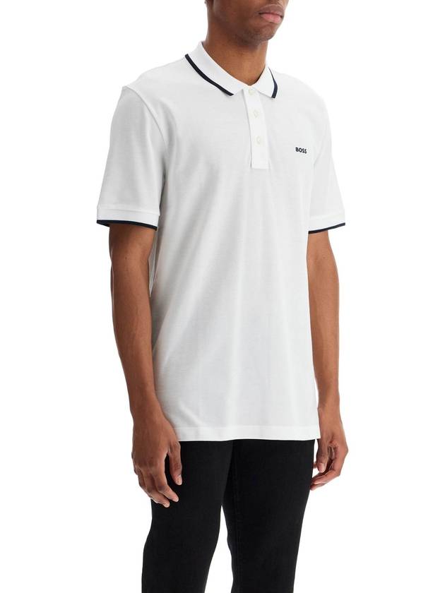 Rubberize Logo Cotton Polo Shirt 50494697 - HUGO BOSS - BALAAN 3