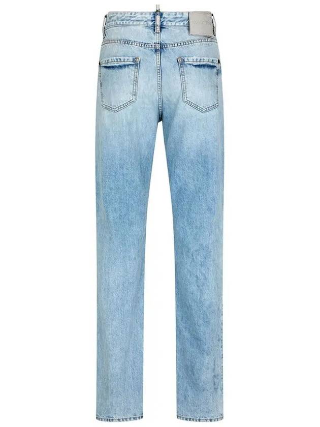 Distressed Detail Slim Cut Jeans Blue - DSQUARED2 - BALAAN 3