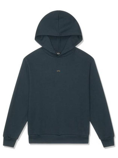 Boxy Micro Logo Hoodie Navy - A.P.C. - BALAAN 2