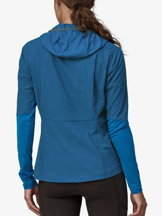 Women's Airshed Pro Pullover Half Zip Hooded Jacket Endless Blue - PATAGONIA - BALAAN 5