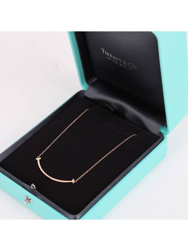 Rose gold T smile small necklace - TIFFANY & CO. - BALAAN 8