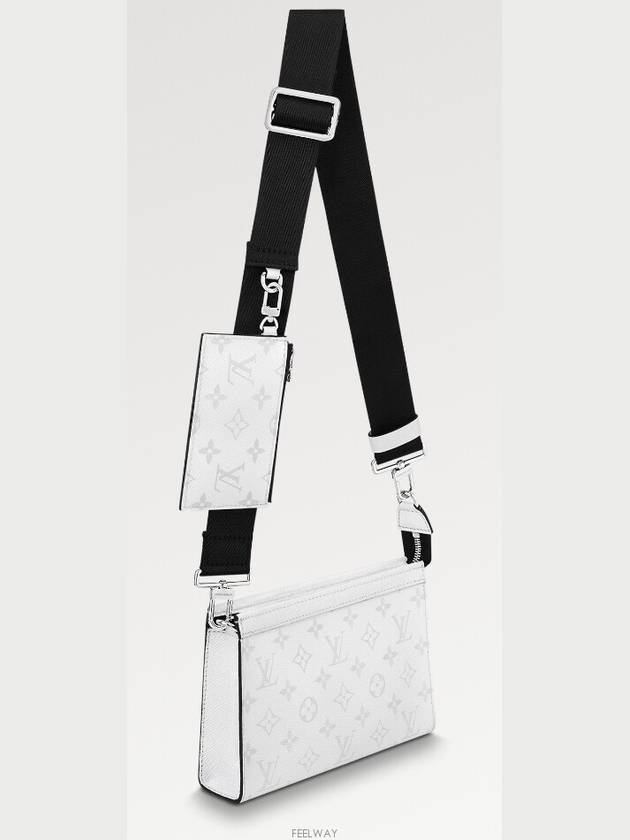 Gaston Taigarama Cross Bag White - LOUIS VUITTON - BALAAN 5