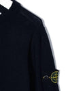 Kids Waffen Crew Neck Knit Navy 7516509A4 V0020 - STONE ISLAND - BALAAN 4