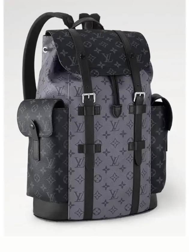 Christopher MM Monogram Eclipse Backpack Grey - LOUIS VUITTON - BALAAN 4