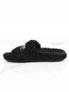 Wave logo furry slide 40 255 260 - BALENCIAGA - BALAAN 6