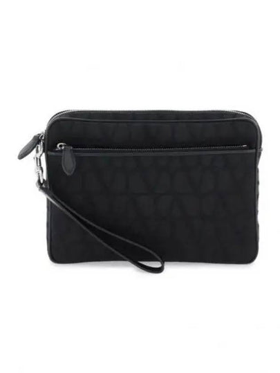 Toilet Econograph Clutch Bag Black - VALENTINO - BALAAN 2