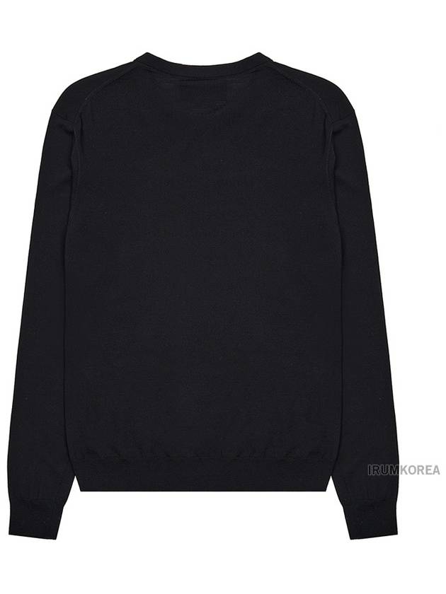 Embroidered Logo Wool Knit Top Black - GUCCI - BALAAN 3