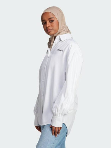 Oversized Shirt IR9790 White WOMENS - ADIDAS - BALAAN 1