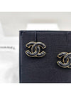 CC Logo Earrings Gold Black - CHANEL - BALAAN 4