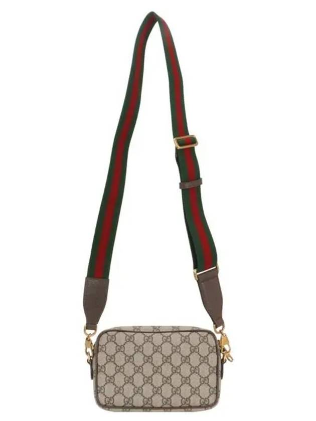 Ophidia Gold Logo Mini Cross Bag Beige - GUCCI - BALAAN 4