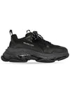 Triple S Sneakers Clear Sole Black - BALENCIAGA - BALAAN 3