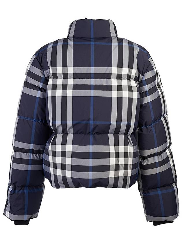 Check Crop Padding Night Blue - BURBERRY - BALAAN 4