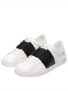 Open Low Top Sneakers White Black - VALENTINO - BALAAN 2