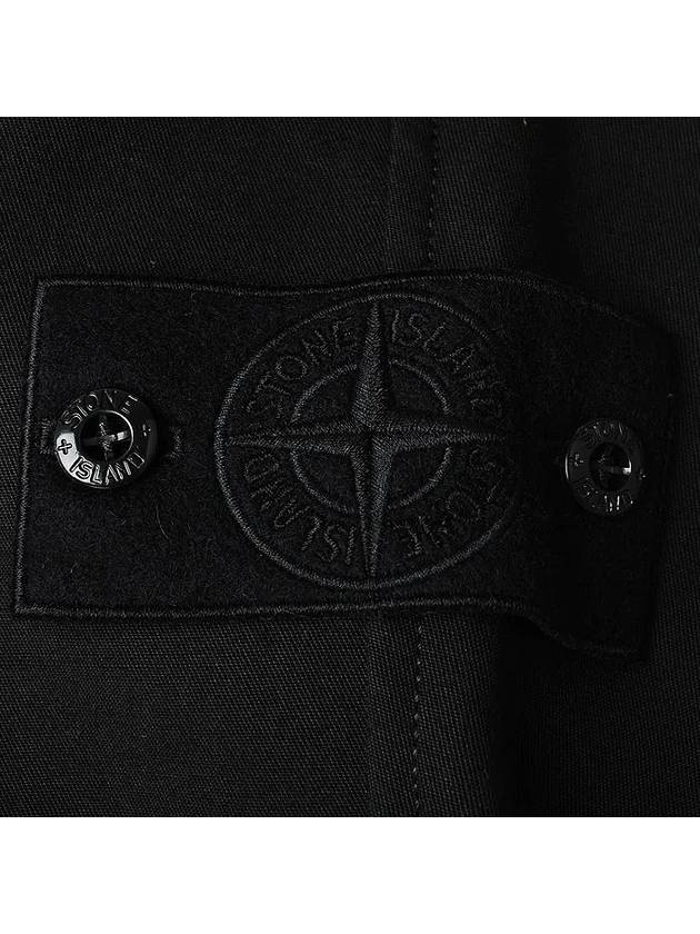 Ghost Piece Gabardine Fatigue Straight Pants Black - STONE ISLAND - BALAAN 5