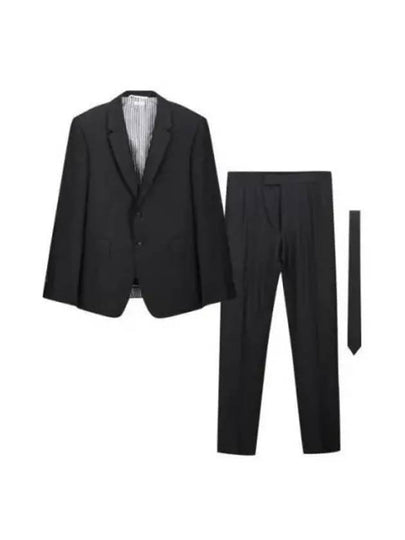 Men's Signature Classic Wool Suit Black - THOM BROWNE - BALAAN 2