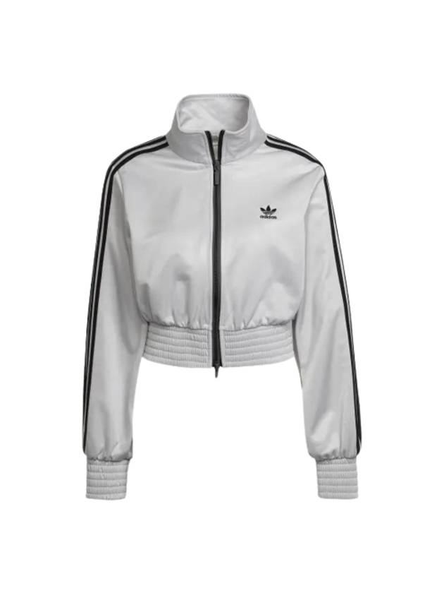 Women s Classic High Shine Track Jacket Matte Silver - ADIDAS - BALAAN 1