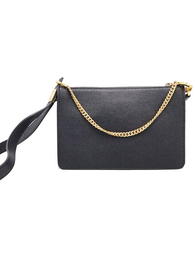 Valentino VW2P0T48PQR0NO Black Calfskin VSLING Adjustable Chain Shoulder Bag - VALENTINO - BALAAN 5