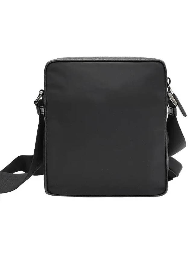 Triangle Logo Re-Nylon Saffiano Leather Cross Bag Black - PRADA - BALAAN 4