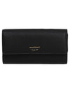 Logo Long Wallet Black - EMPORIO ARMANI - BALAAN.