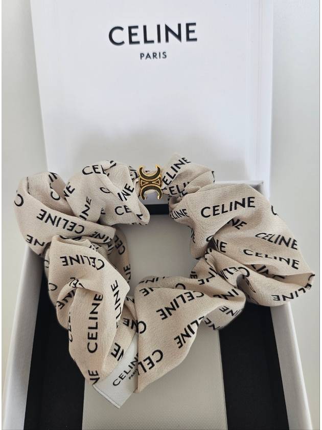 Rayure Bracelet Slik Scrunchy Gold White - CELINE - BALAAN 2