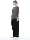 Women s LBRHK CH Linen Basic Round Half Knit Charcoal - CHANCE'S NOI - BALAAN 5