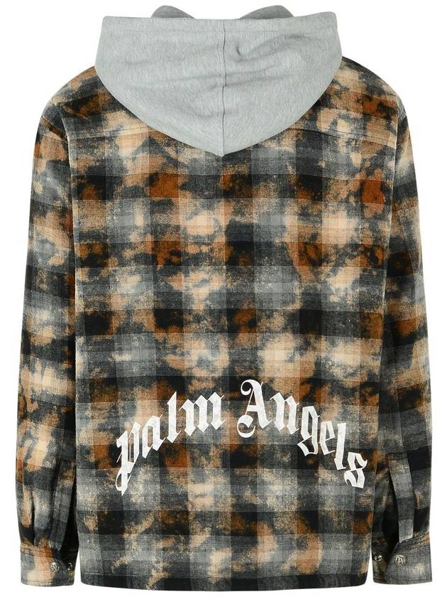 Palm Angels Logo Check Overshirt - PALM ANGELS - BALAAN 3