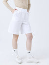 Doyou Know MC Women s Frill Full Waist Banding 5 quarter White Pants DO3232PT64 - DOYOUKNOWMC GOLF WEAR - BALAAN 1