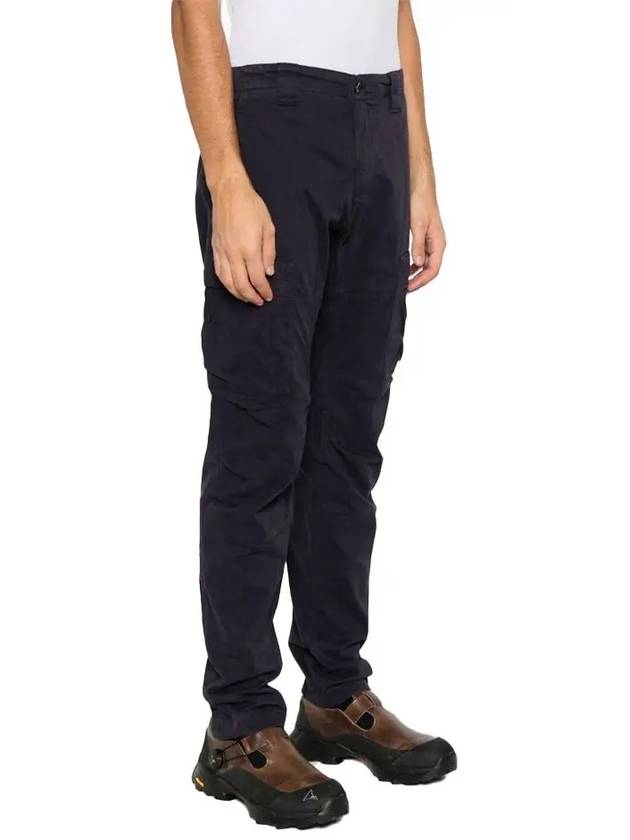 Stretch Sateen Ergonomic Lens Cargo Straight Pants Nightshade - CP COMPANY - BALAAN 4