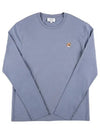 Foxhead Patch Regular Long Sleeve T-Shirt Moonlight Blue - MAISON KITSUNE - BALAAN 2