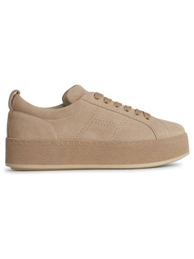 Hogan 'H681' Beige Leather Sneakers - HOGAN - BALAAN 1