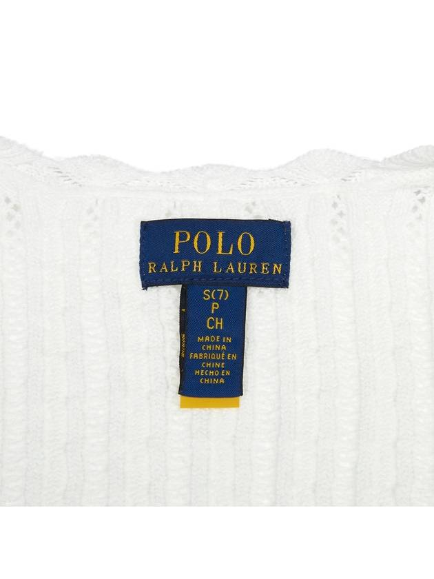 Junior Cardigan 313 934999 002 DECKWASH WHITE - POLO RALPH LAUREN - BALAAN 7