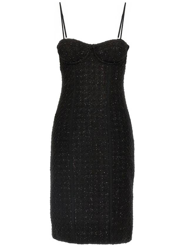 Rotate Birger Christensen Bouclé Midi Dress - ROTATE - BALAAN 1