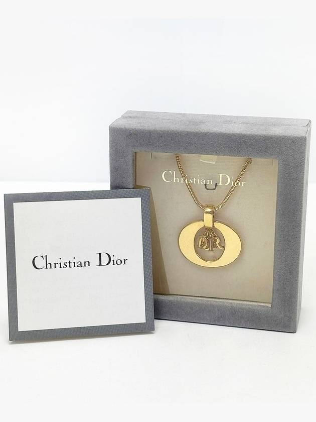 Gold initial necklace pendant 4VDIA21945 - DIOR - BALAAN 4