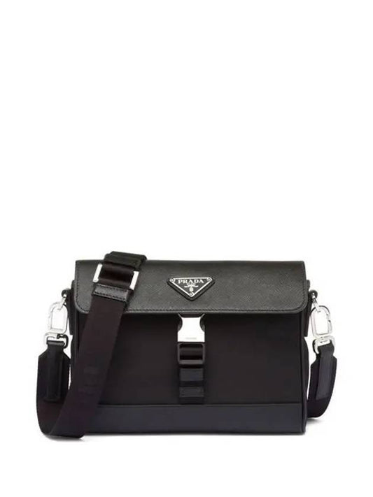 Re-Nylon Saffiano Shoulder Bag Black - PRADA - BALAAN 2