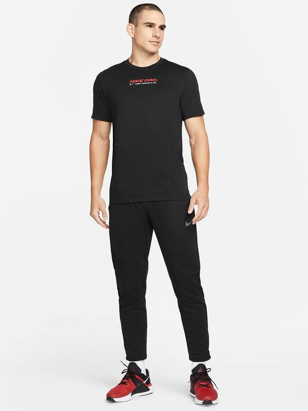 Men's Dry Fit Logo Short Sleeves T-Shirt Black - NIKE - BALAAN 3