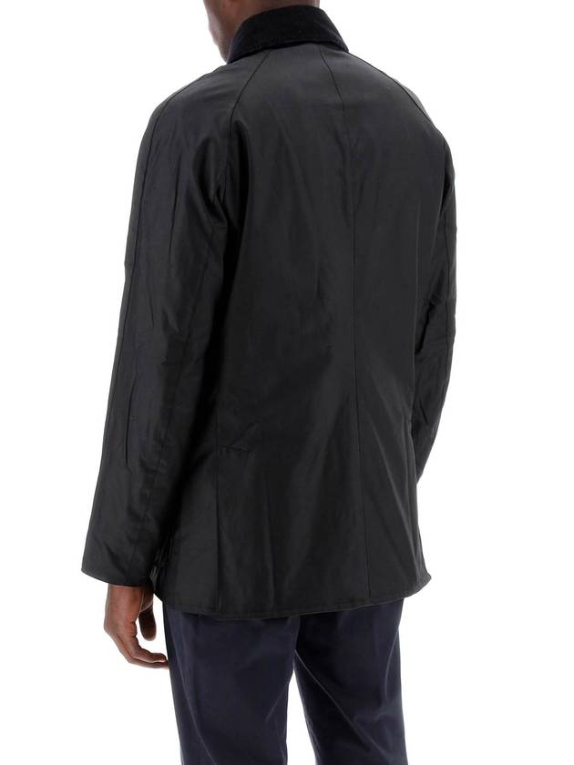 Ashby Wax Jacket Black - BARBOUR - BALAAN 4