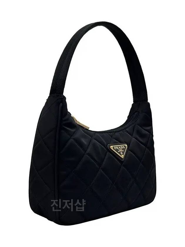 Nylon Quilted Hobo Tote Bag Black - PRADA - BALAAN 5