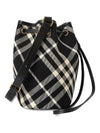 Check Mini Bucket Bag Black Black - BURBERRY - BALAAN 3