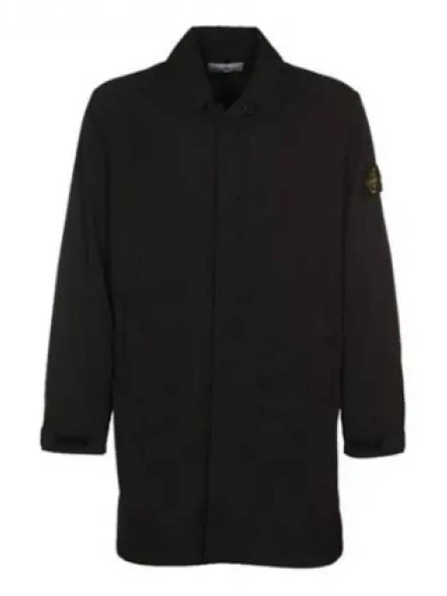 Micro Twill Compass Badge Trench Coat Black - STONE ISLAND - BALAAN 2