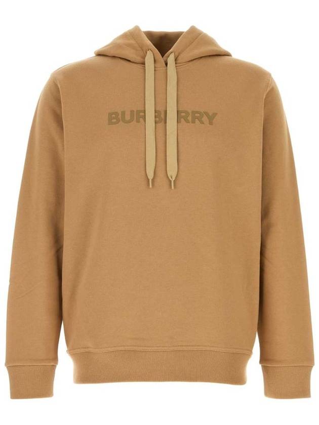 Logo Print Hoodie Camel - BURBERRY - BALAAN 2