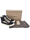 Dark Shadow Vintage Cotton High Top Sneakers Black - RICK OWENS - BALAAN 9