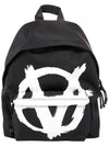 Anarchy Logo Mini Backpack Black - VETEMENTS - BALAAN.