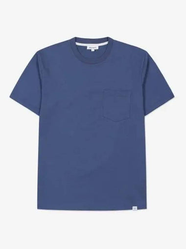 Johannes Standard Pocket Short Sleeve T Shirt Calcite Blue N0105537187 - NORSE PROJECTS - BALAAN 1