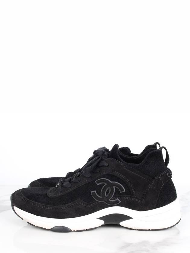 CC logo knit cruise sneakers 37 5 245 - CHANEL - BALAAN 8