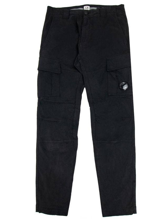 Men's Lens Cargo Pants Straight Pants Black - CP COMPANY - BALAAN.