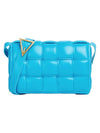 Gold Padded Cassette Cross Bag Blue - BOTTEGA VENETA - BALAAN 1