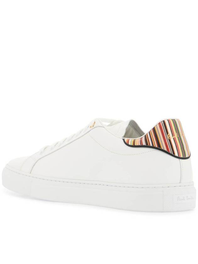 Stripe Logo Low Top Sneakers White - PAUL SMITH - BALAAN 4