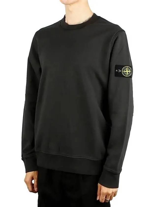 Compass Patch Cotton Sweatshirt Lead Grey - STONE ISLAND - BALAAN 2