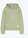 Plus Logo Patch Popover Hoodie Green - JIL SANDER - BALAAN 2